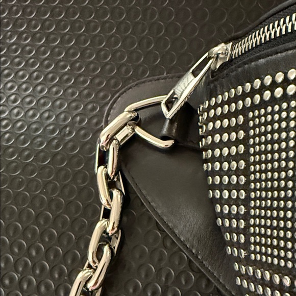 Alexander McQueen Punk Leather Bum/Belt Bag Black Iconic Studded NWT - Picture 16 of 16